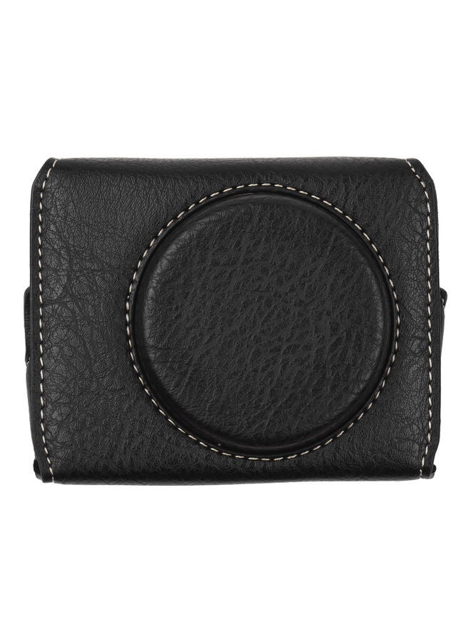 ANDOER PU Leather Camera Bag With Shoulder Strap Black  - Image 1