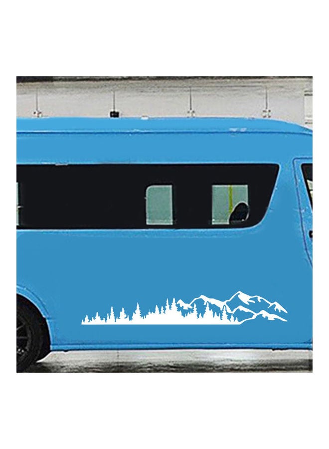ملصق سيارة من الفينيل بتصميم أشجار وجبال يناسب جميع السيارات - Image 2