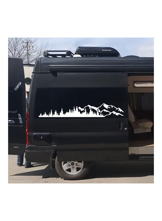 ملصق سيارة من الفينيل بتصميم أشجار وجبال يناسب جميع السيارات - Image 3