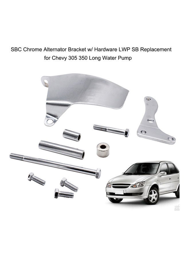 Generic - SBC Chrome Alternator Bracket Replacement For Chevy 305 - Image 1
