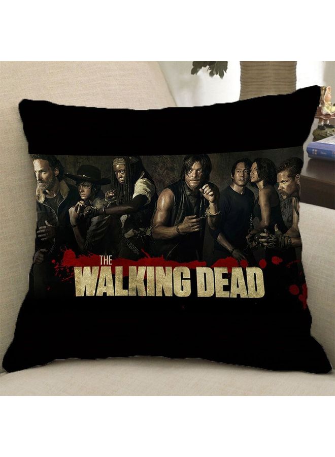 غطاء وسادة بوجهين بطبعة عبارة "The Walking Dead" متعدد الألوان - Image 3