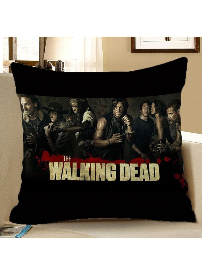 غطاء وسادة بوجهين بطبعة عبارة "The Walking Dead" متعدد الألوان - Image 4