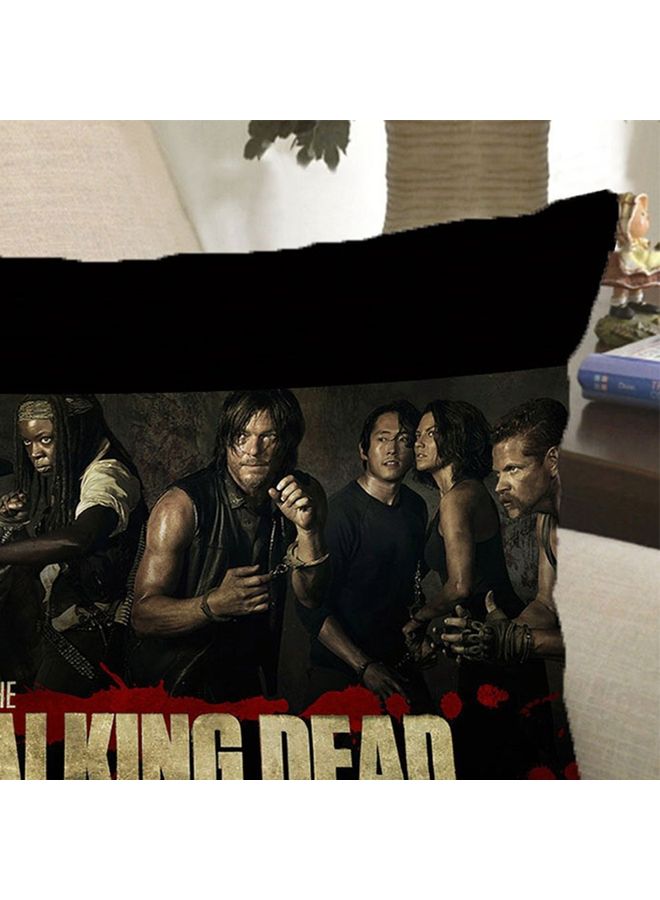 غطاء وسادة بوجهين بطبعة عبارة "The Walking Dead" متعدد الألوان - Image 5