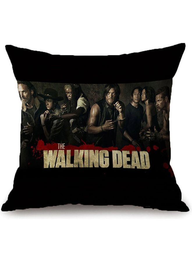 غطاء وسادة بوجهين بطبعة عبارة "The Walking Dead" متعدد الألوان - Image 1