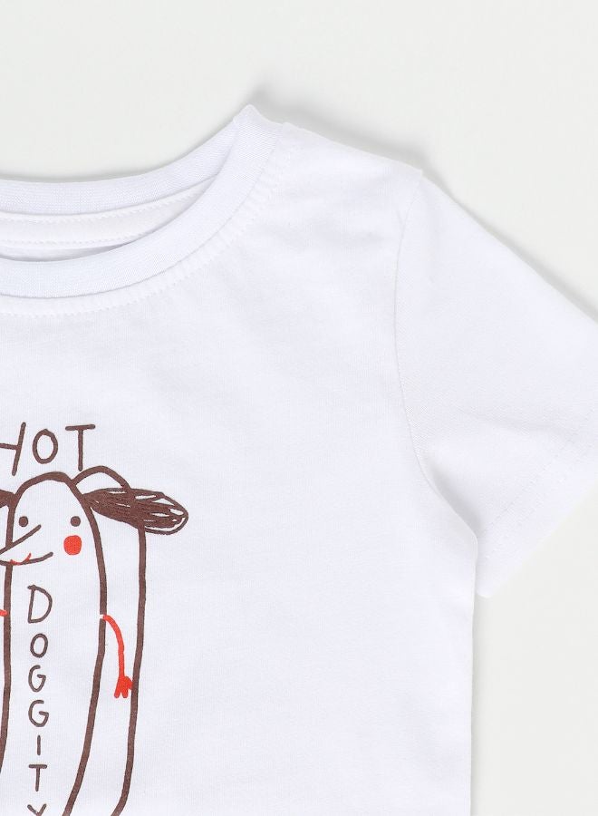 Zarafa Baby Boys Crew Neck Short Sleeve T-Shirt Porcelain White  - Image 3