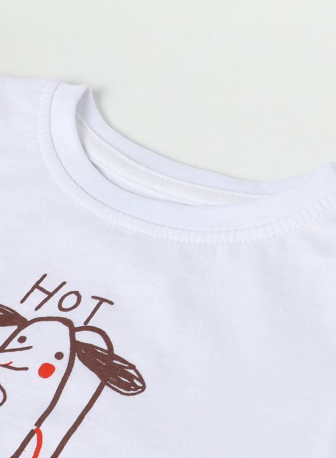 Zarafa Baby Boys Crew Neck Short Sleeve T-Shirt Porcelain White  - Image 4