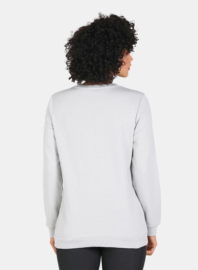 DRIP - Crew Neck Casual Printed Sweatshirt Grey - Image 1