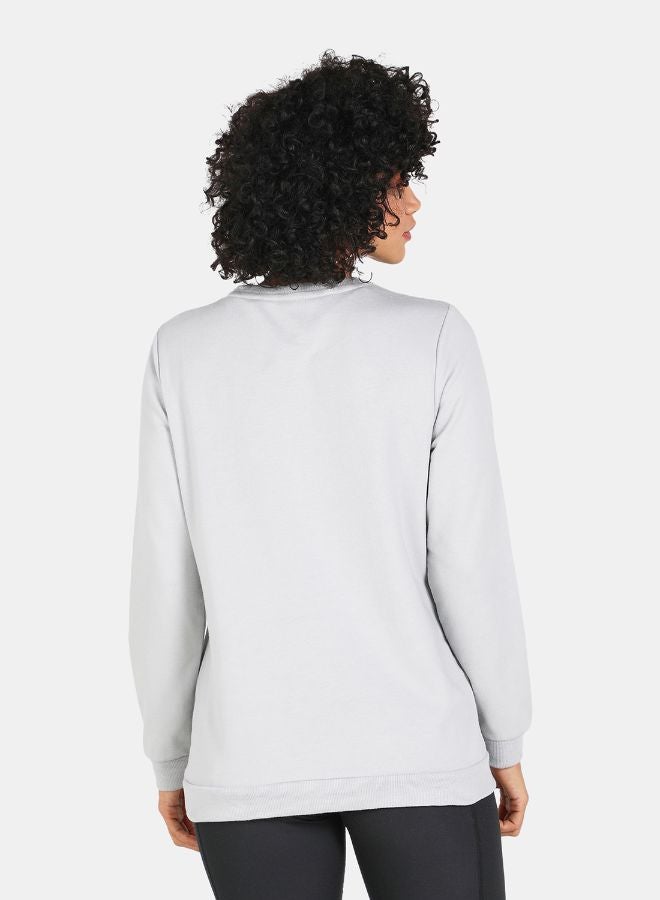 DRIP - Animal Printed Casual Crew Neck Sweatshirt Grey - Image 1