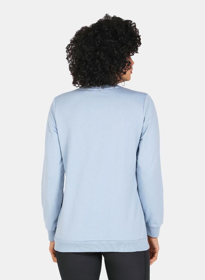 DRIP - Crew Neck Casual Printed Sweatshirt Blue Fog - Image 1