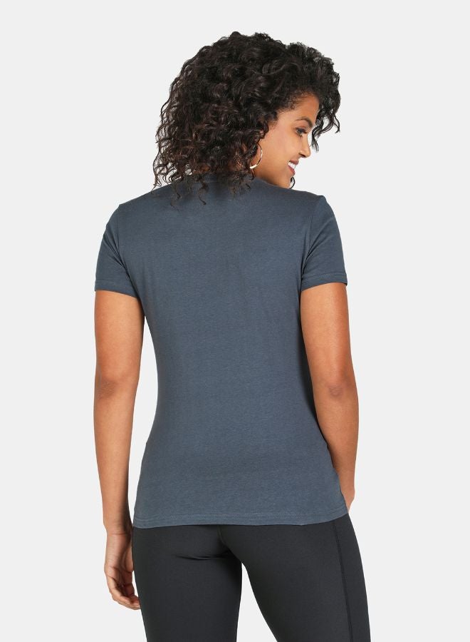 DRIP Printed Round Neck Casual T-Shirt Ombre Blue - Image 2