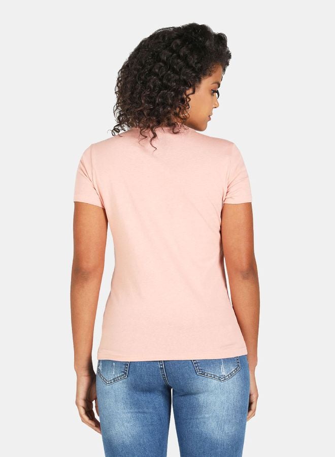 DRIP Graphic Printed Crew Neck T-Shirt Evening Sand - Image 2