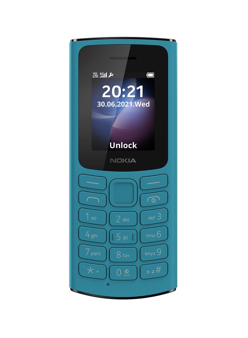 نوكيا هاتف 105 ثنائي الشريحة بتقنية 4G، لون أزرق - إصدار الشرق الأوسط - Image 2