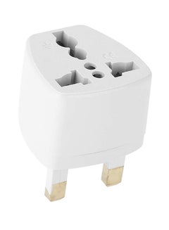 Generic Multi Purpose AC Power Plug Adapter White  - Image 1