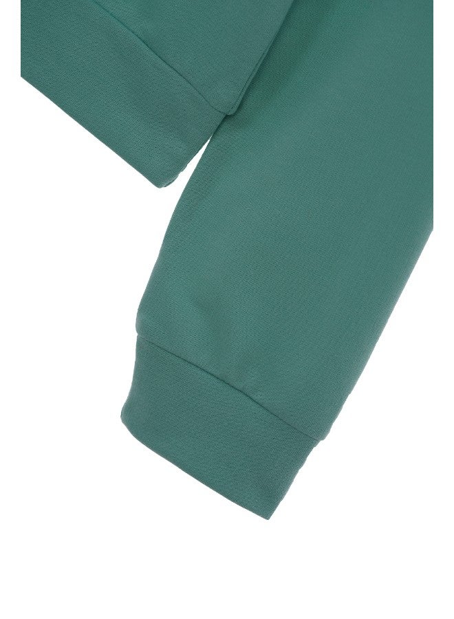 Aila - Womens Long Sleeve Lifestyle With Hooded Neck Front Zip Up Mint - Image 1