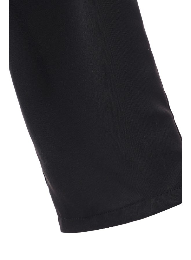 Aila Women's Sleeveless Tie Detail Tailored Wrap Jumpsuit With Waist Tie Black  - Image 5