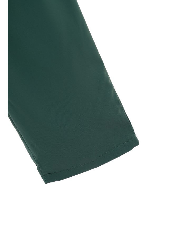 Aila - Women's Sleeveless Tie Detail Tailored Wrap Jumpsuit With Waist Tie Green - Image 1
