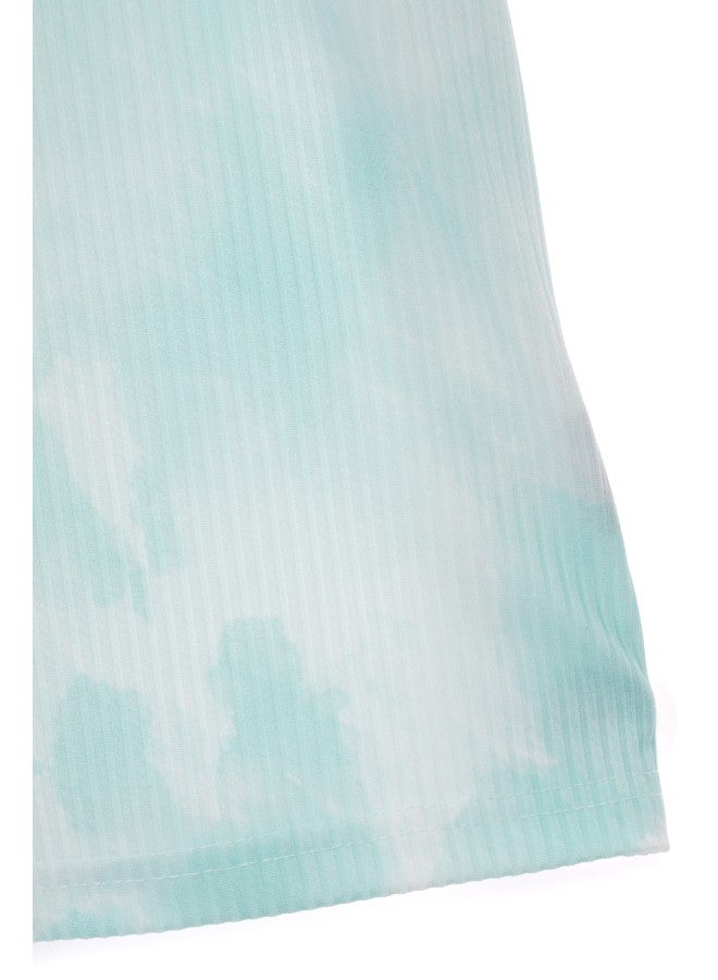 Aila Casual T-Shirt GREEN/WHITE  - Image 5