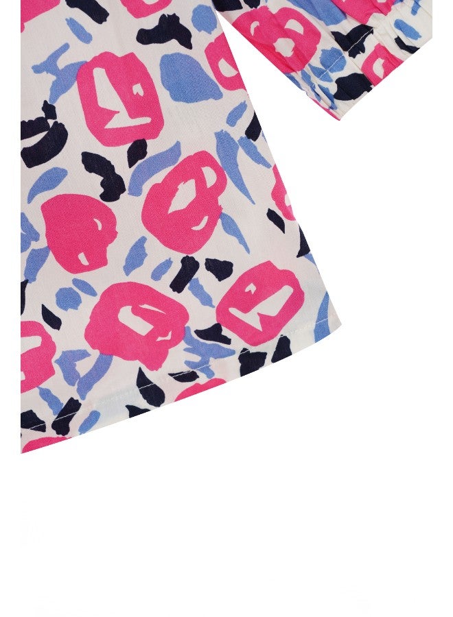 Aila Casual Long Sleeve T-Shirt Multicolour  - Image 5