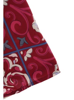 Aila Women's Casual Straps Sleeveless Cotton Blend Cami Crop Top With V-Neck And Belt Printed Pattern Red/White/Blue  - Image 5