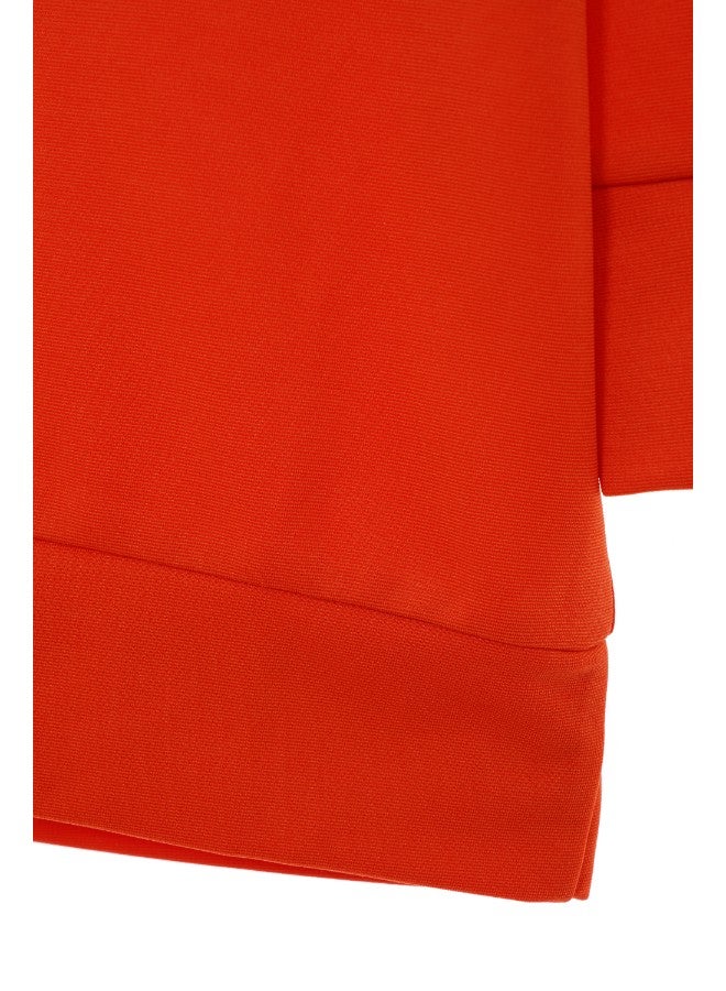 Aila Knitted Long Sleeve T-Shirt Orange  - Image 5