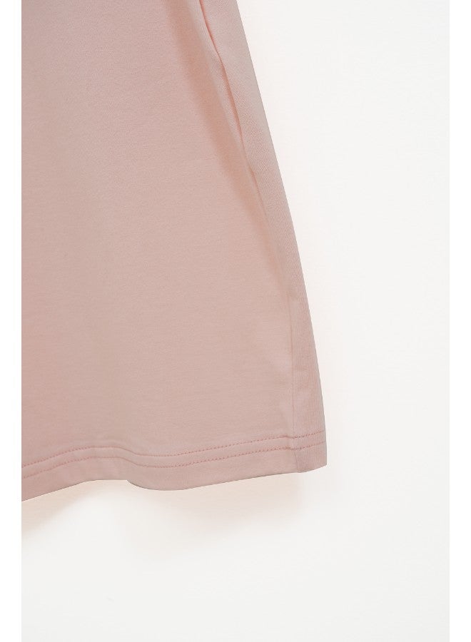 Aila bodycon casual short sleeve scoop neck mini knit dress Pink  - Image 5