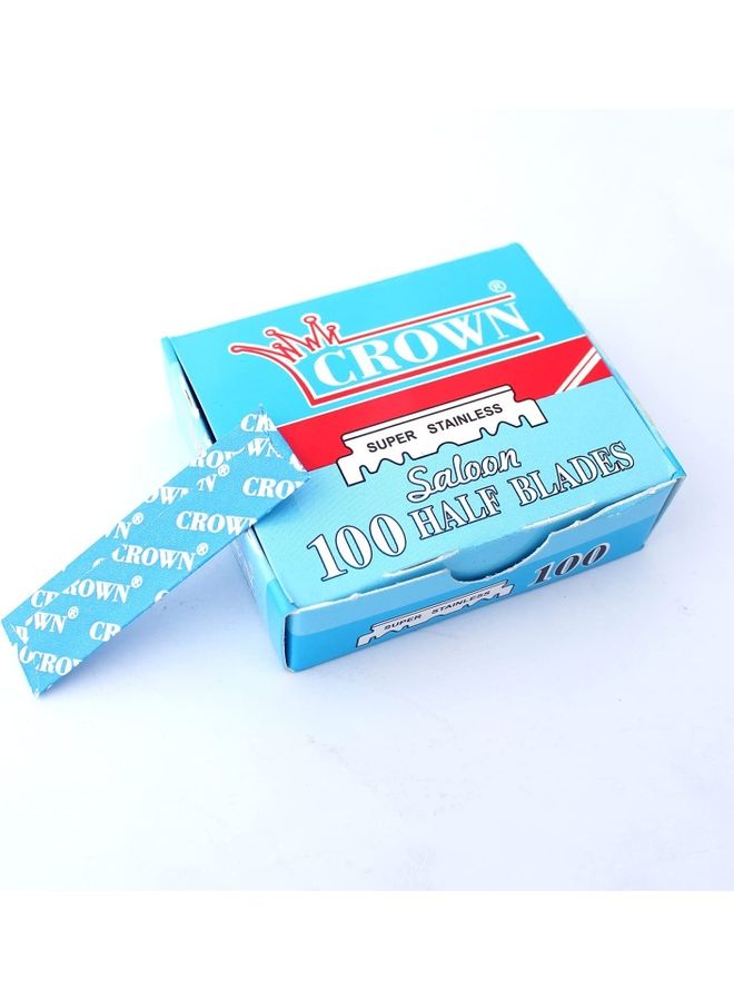 Tips & Toes Professional Straight Razor for Classic Shaving with 100 Blades Black  - Image 4