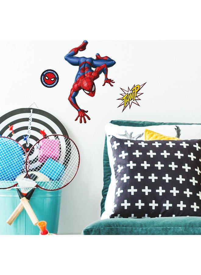 RoomMates Spiderman Single Sheet Easy Peel and Stick Wall Decal Multicolour  - Image 2