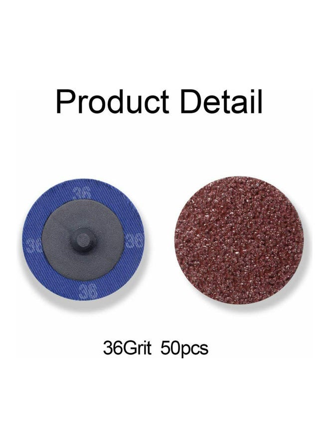Generic 50-Piece Sanding Grinding Discs Multicolour  - Image 4
