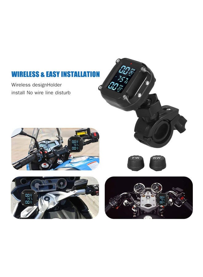 Waterproof Motorcycle Tire Pressure Monitoring System 7 Alarm Modes - Image 2