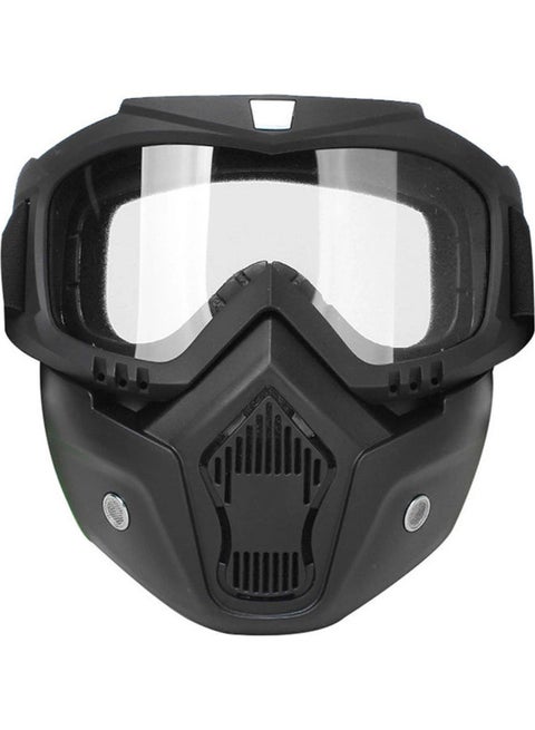 Mortorcycle Face Mask High-definition Goggles with Mouth Filter