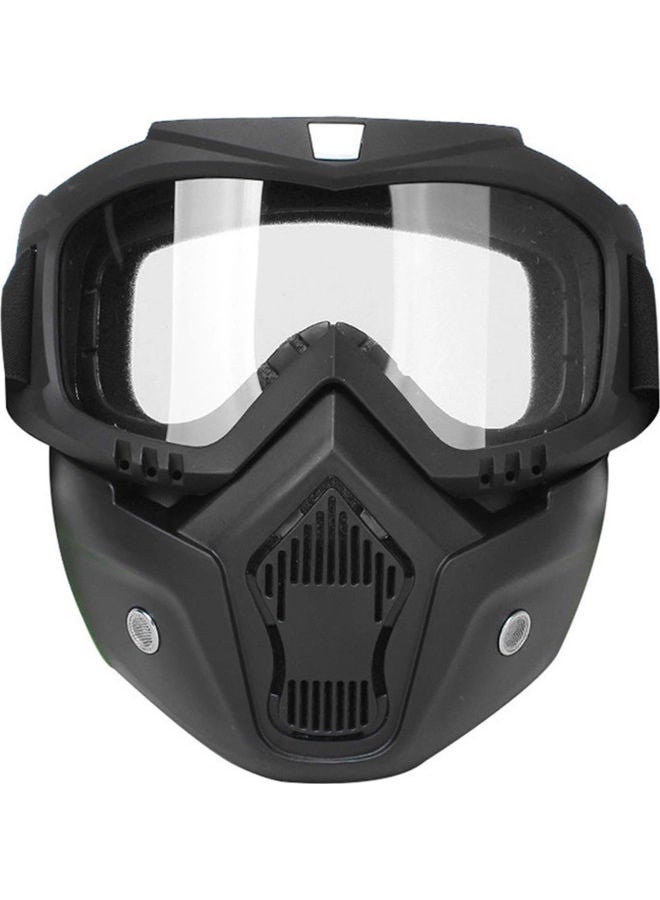 Mortorcycle Face Mask High-definition Goggles with Mouth Filter