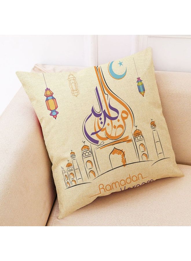 Home ultra-Soft Cushion Linen Printed Pillow Office Pillow  Pillowcase 1645 Multicolour 