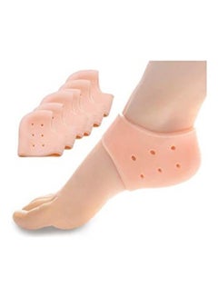 Anti Crack Silicon Gel Heel And Foot Protector Moisturizing Socks For Foot Care Beige - v1628660366/N49830813A_1