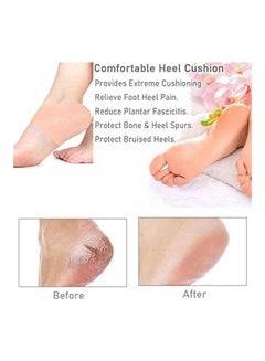 Anti Crack Silicon Gel Heel And Foot Protector Moisturizing Socks For Foot Care Beige - v1628660366/N49830813A_5