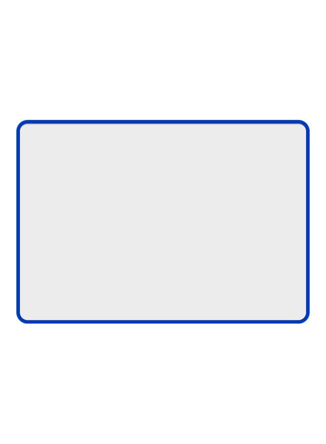 Portable Magnetic Double-Sided Handwritten Whiteboard White/Blue - Image 1