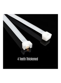 Generic 100-Piece Self-Locking Nylon Ties Cable White  - Image 5