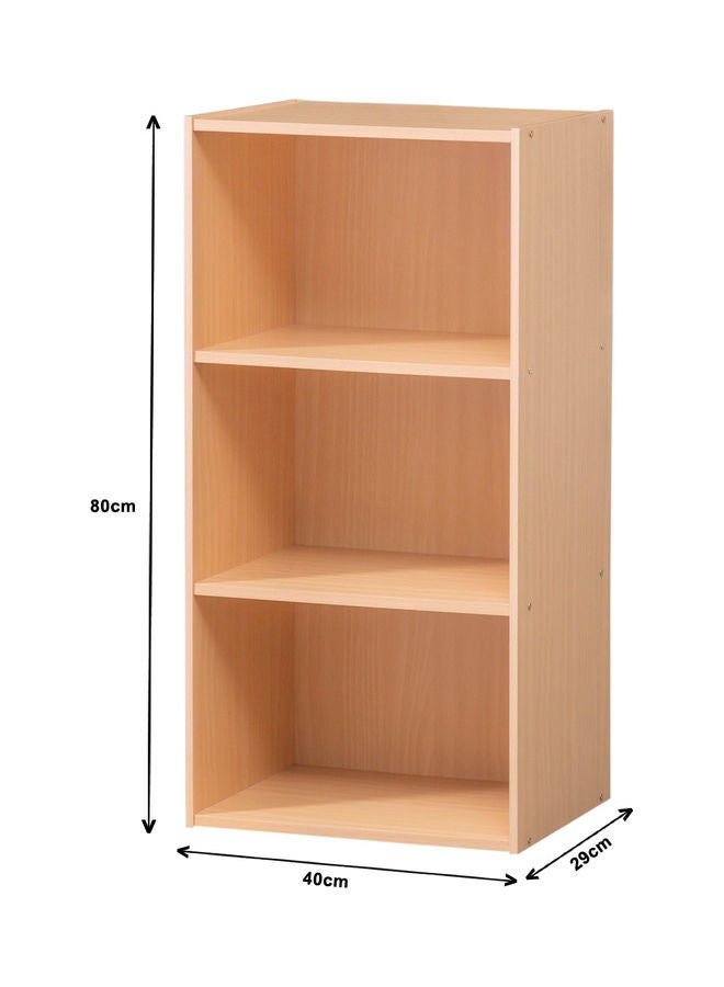 WT-EASYCARE 3-Tier Modular Book Storage and Display Shlef Beige  - Image 2