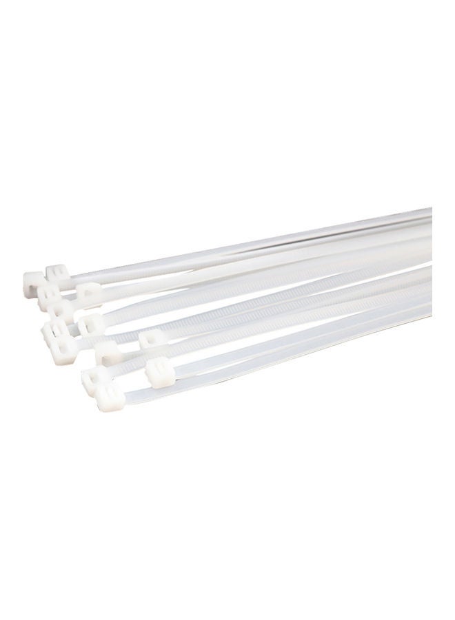 Generic 100-Piece Self-Locking Nylon Ties Cable White  - Image 1
