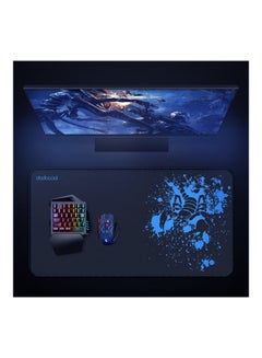 dodocool Anti-Slip Ultra-Large Size Mouse Pad Black/Blue  - Image 3