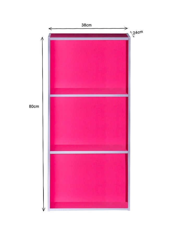 3-Tier Open Book Storage Shelf For Office and Home Pink - v1628662774/N49977560A_2