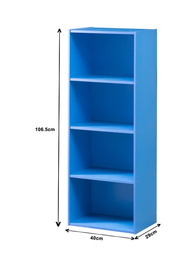 WT-EASYCARE 4-Tier Open Book Storage Shelf For Home and Office Blue  - Image 2