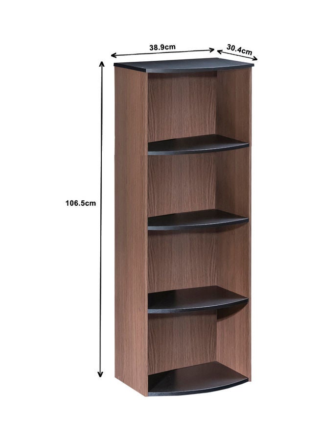 دبيلو تي- إيزي كير رف تخزين للكتب المفتوحة مكون من 4 طبقات للمنزل والمكتب - Image 4