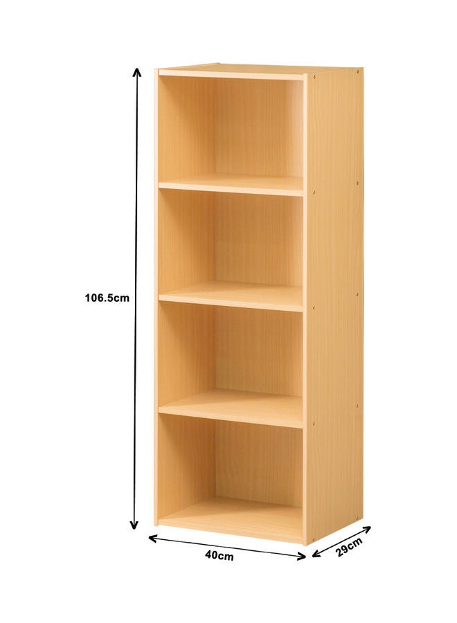 WT-EASYCARE 4-Tier Open Storage Bookcase Beige  - Image 1