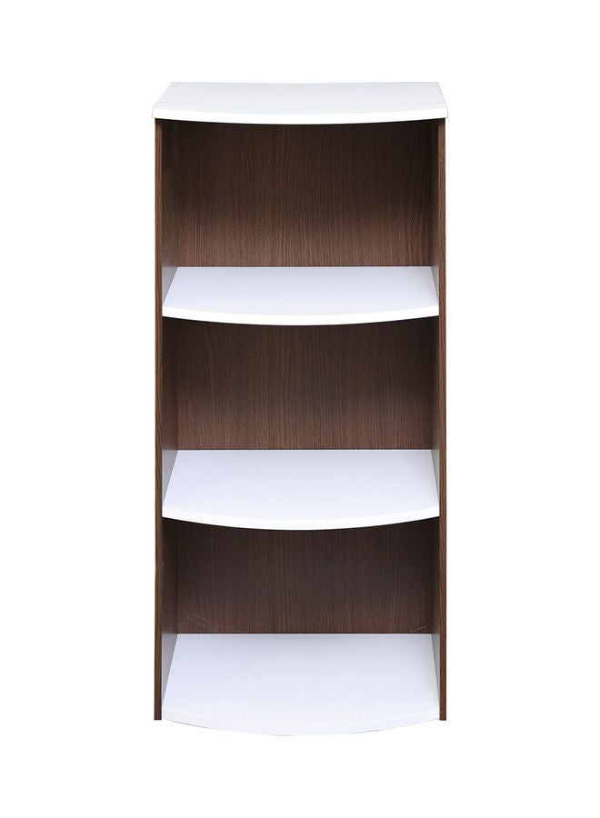 WT-EASYCARE - 3-Tier Open Storage Book Shelf Oak Tatsuta/White Shelf Brown/White - Image 1