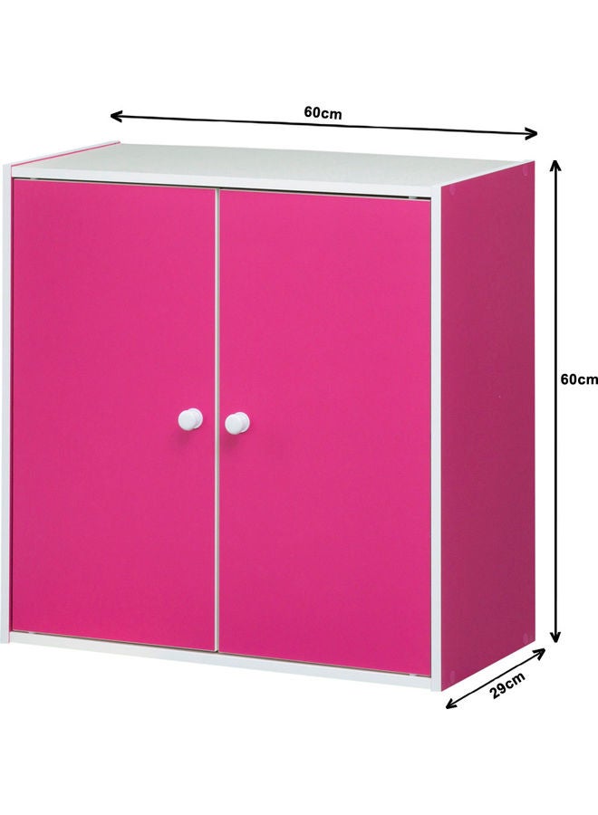 دبيلو تي- إيزي كير خزانة منظمة قابلة للتكديس مكونة من طبقتين مع أبواب - Image 4