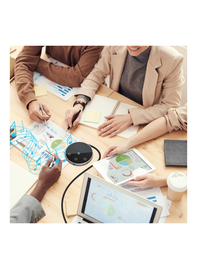 Aibecy USB Desktop Conference Microphone Black - Image 2