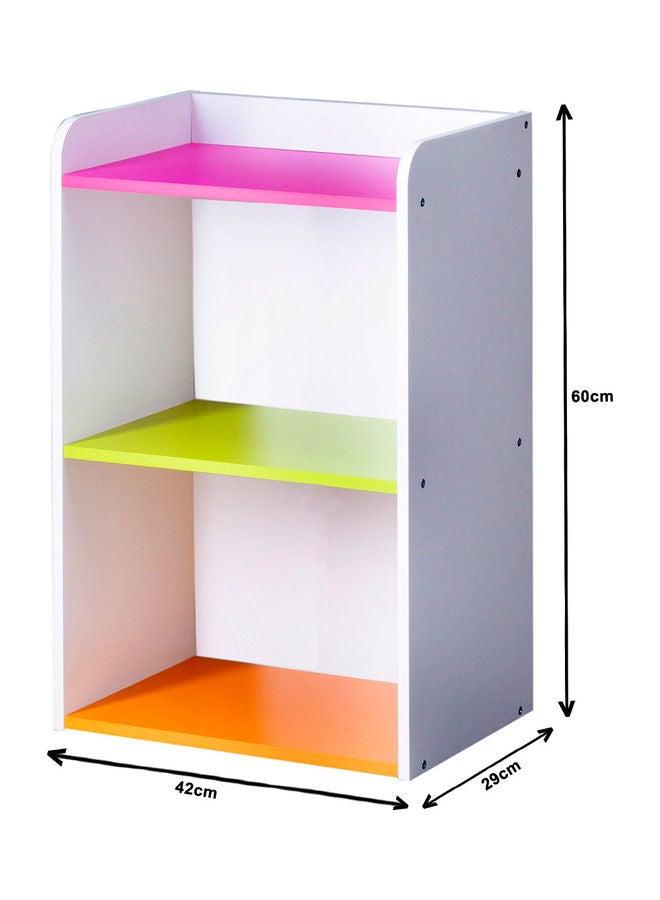 WT-EASYCARE 3-Tier Open Book Storage and Display Shelf Multicolour - Image 2