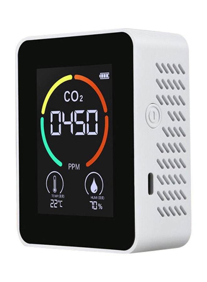 Air Quality Carbon Dioxide Detector White/Black  - Image 1