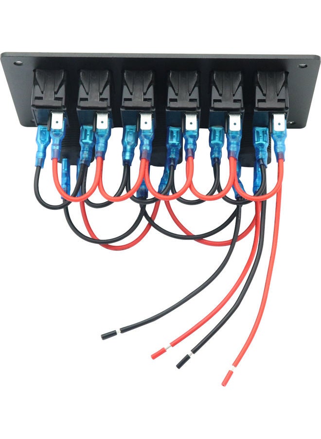 6-Gang Toggle Rocker Switch Panel - Image 3
