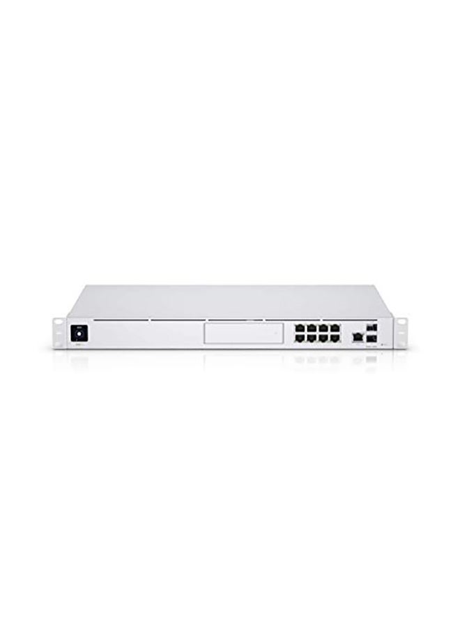 Ubiquiti Networks - Dream Machine Pro 10G Cloud Gateway - 100+ UniFi Device & 1,000+ Client Support, 3.5 Gbps IPS Routing, Stateful Firewall, VPN, Multi-WAN, 4GB RAM, 16GB Storage, Rackmount, NVR Storage, Advanced Security & Redundancy, 1.3" Touchscreen, Dual Power Input, CE/FCC Certified | UDM-Pro White - Image 1